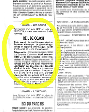 Société Oeil de Coach